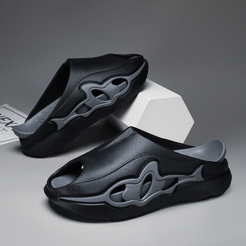 Men Shoes On Cloud - SHAJI Men Cloud Clogs, Summer Soft