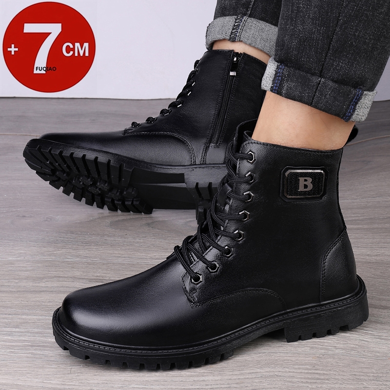 Men's Genuine Leather Elevator - Men Shoes Everyday 评论和价格