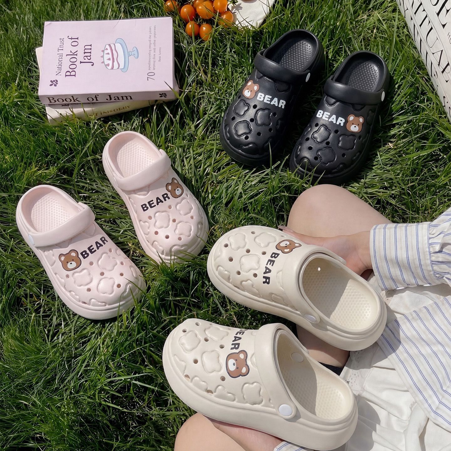 Women Men Cartoon Bear EVA Clo - Men Shoes On Cloud 评论和价格