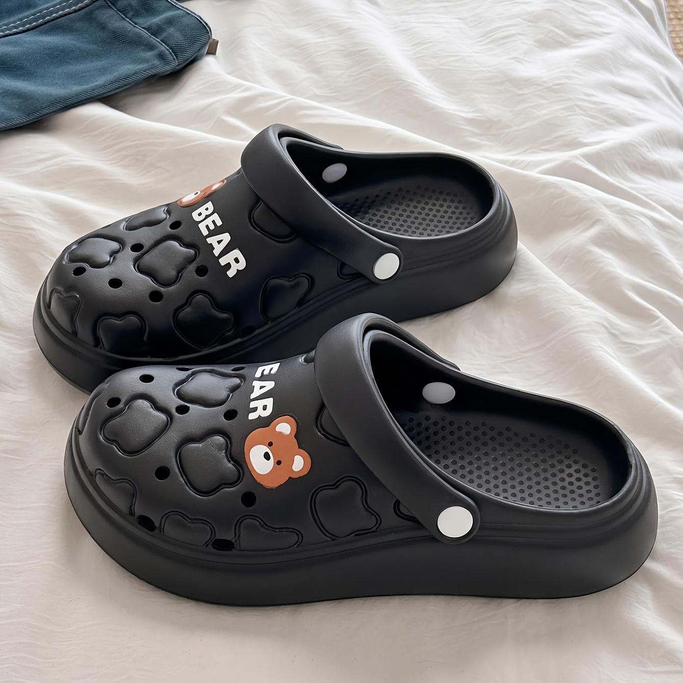 Women Men Cartoon Bear EVA Clo - Men Shoes On Cloud 评论和价格