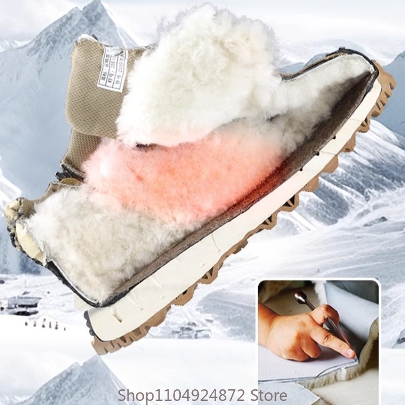 Winter Warm Wool Cotton Shoes  - Men'S Shoes With Support 评论和价格