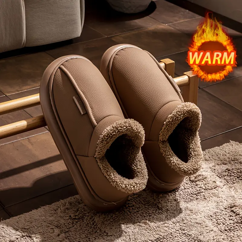 Men Winter Warm Slippers Plush - Men Shoes On Cloud 评论和价格