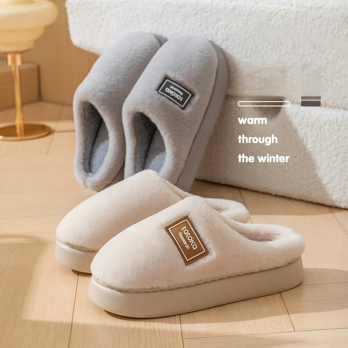 Men's High-End Plush Slippers  - Men Shoes On Cloud 评论和价格