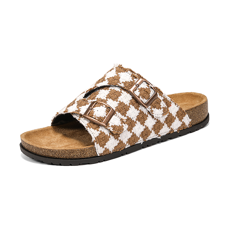 Vintage Plaid Cork Footbed Sli - Men'S Shoes Birkenstock 评论和价格